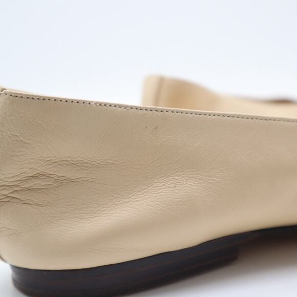 Chanel CC Turnlock Vintage Leather Ballet Flats Size 38 - Picture 11 of 12